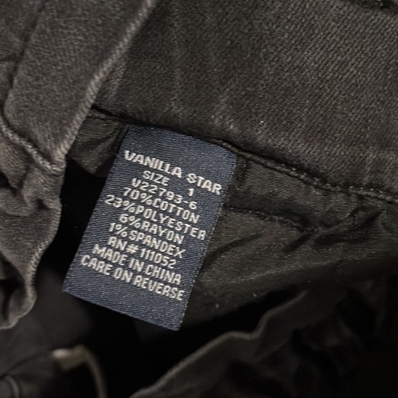 Vanilla star high waisted black pants. Size 1. - Picture 4 of 5